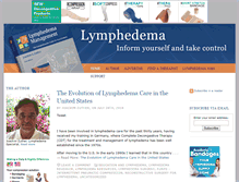 Tablet Screenshot of lymphedemablog.com